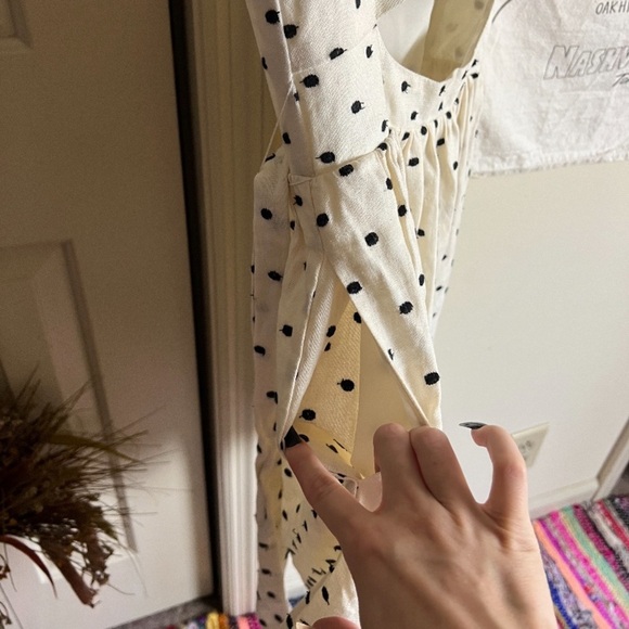 WAYF Carpi Knotted Cutout Mini Dress Polka Dot Small - Picture 5 of 8